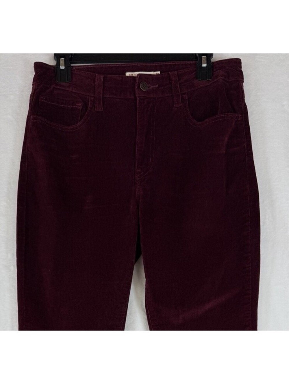Levis 725 High Rise Bootcut 29 Corduroys Pants Jeans Womens Burgundy Red Levi’s